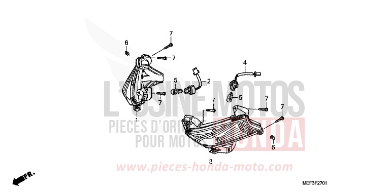FEU ARRIERE/GARDE-BOUE ARRIERE (FJS400D9/FJS400A) de SW-T400 ABS PEARL COSMIC BLACK (NHA64) 2009